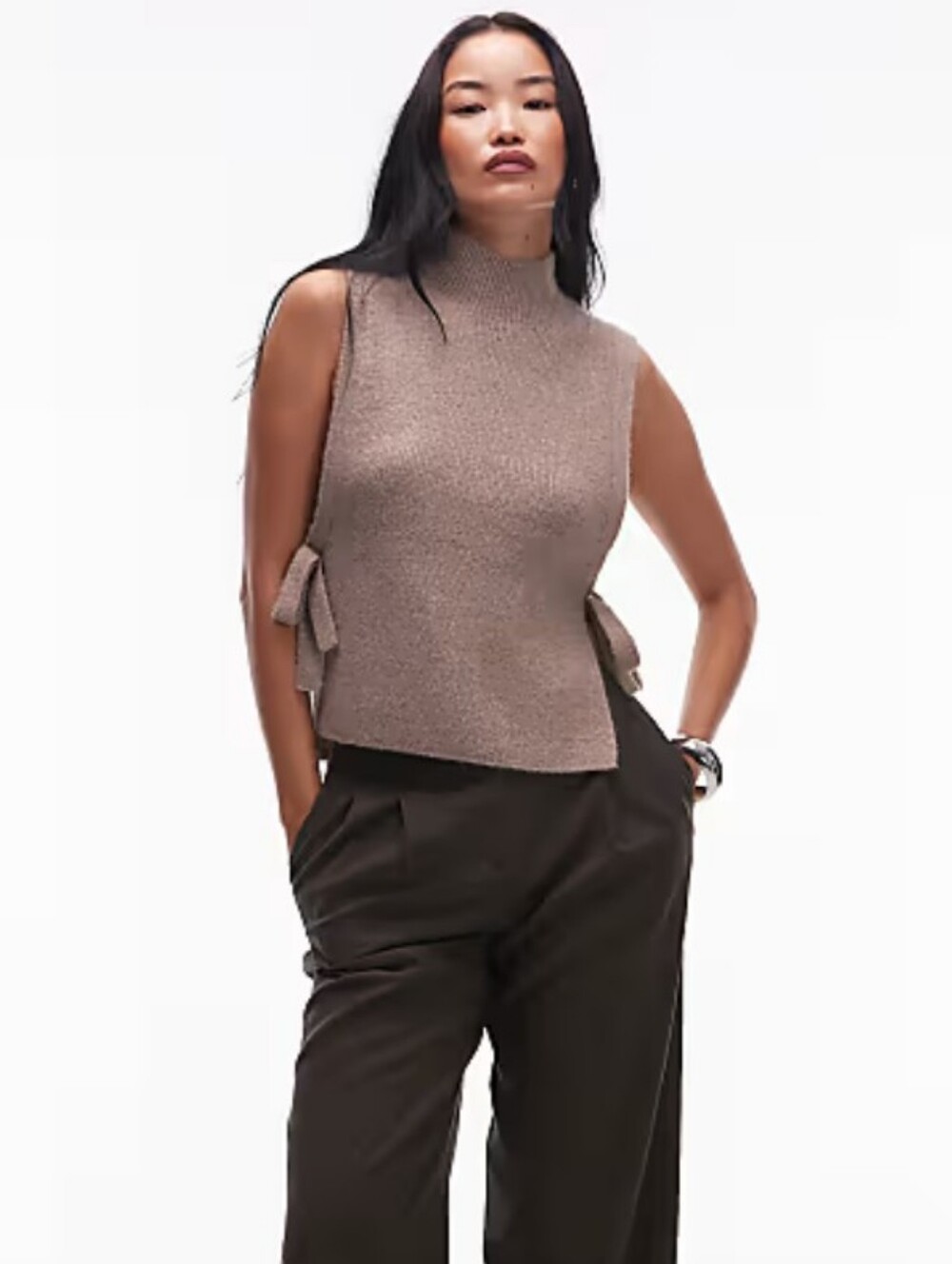 & Other Stories Wool Mohair Bib Vest